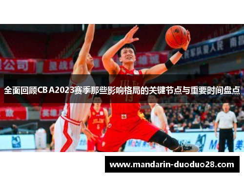 全面回顾CBA2023赛季那些影响格局的关键节点与重要时间盘点
